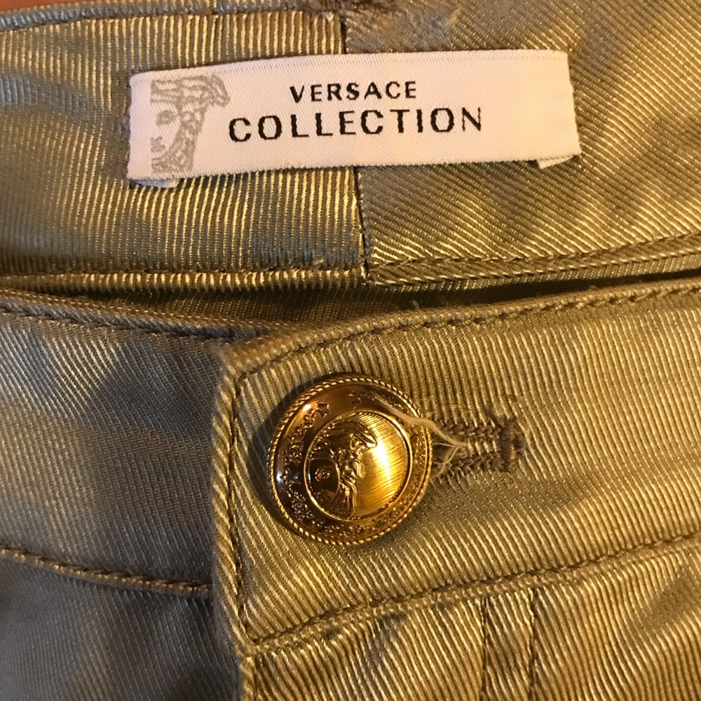Versace Collection Silver pants - Picture 4 of 8